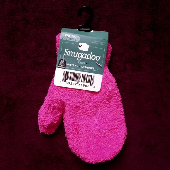 NWT Smugadoo Kids Pink Mittens - Picture 1 of 3